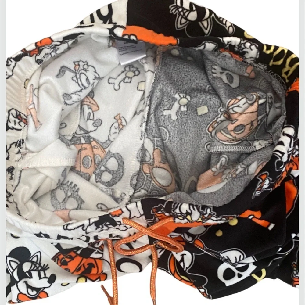Disney Mickey Mouse Halloween Super Soft Sleepwear Pajama Jogger Pants Minnie - Picture 3 of 7